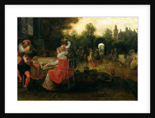 Queen Elizabeth I and the Earl of Leicester at Kenilworth by Dirck Hals