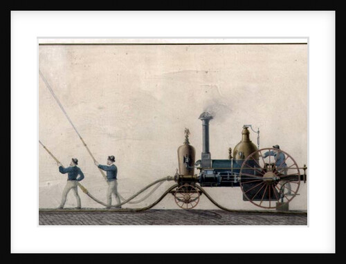 The first steam fire engine used in the United States in 1841, 1865 by P.R. Hodge