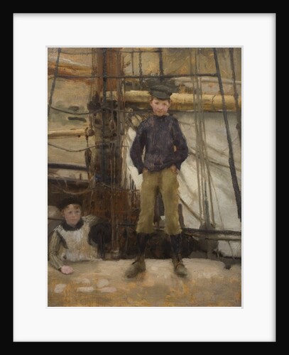 Two Children on Deck by Henry Scott Tuke