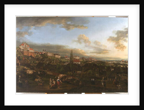 View of Warsaw with the Ordynacki palace, 1772 by Bernardo Bellotto