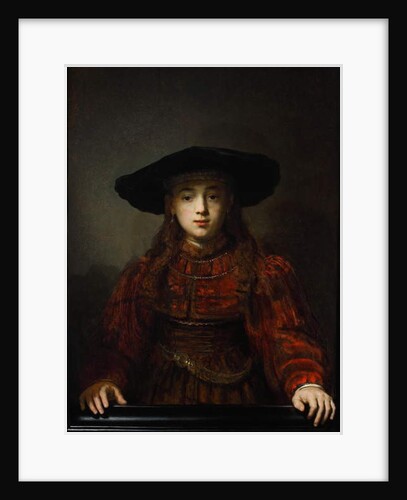 Girl in a Picture Frame, 1641 by Rembrandt Harmensz. van Rijn