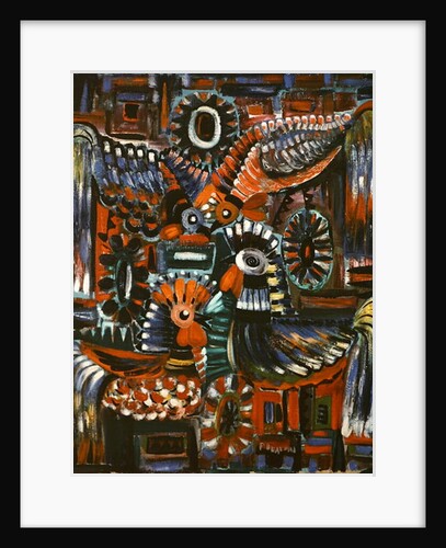 Roosters, 1967 by Radi Nedelchev