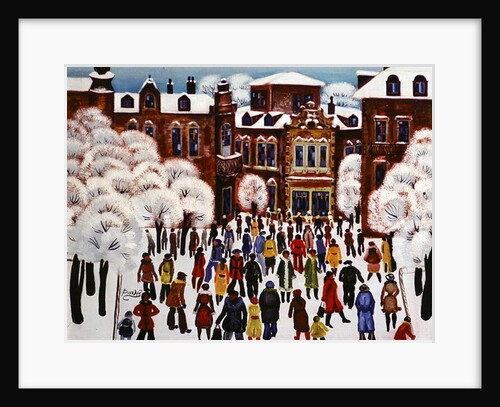 Winter Day in the City, 1975 by Radi Nedelchev