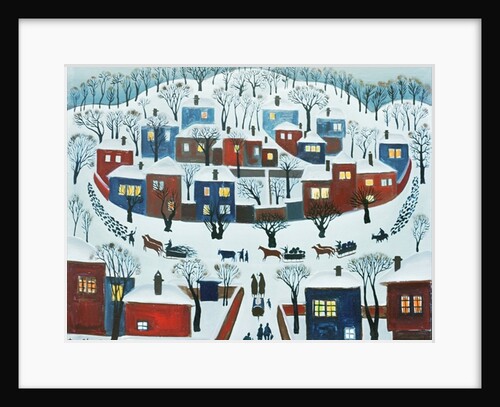 Winter Village, 1969 by Radi Nedelchev