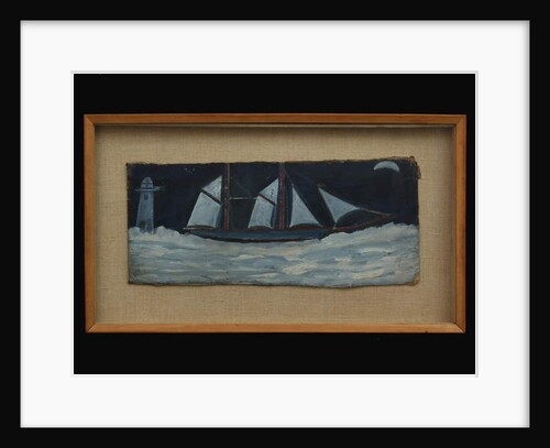 Trawler off Cornish coast, c.1930 by Alfred Wallis