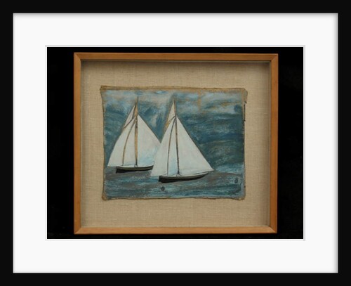 Two Sailing Boats, c.1930 by Alfred Wallis