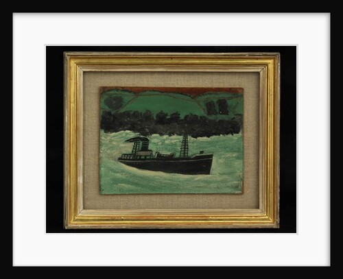 Trawler off Cornish Coast, c.1928 by Alfred Wallis