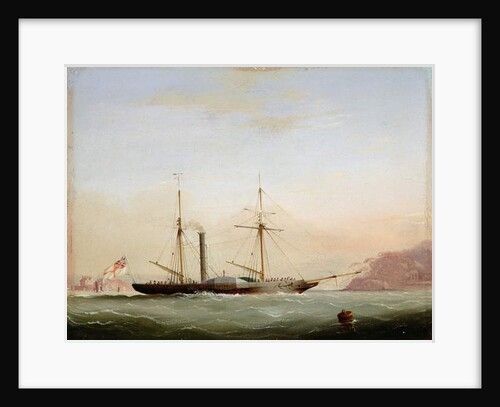 Paddle Steamer in Plymouth Sound off Mount Edgecombe, 1841 by Nicholas Matthews Condy (after)