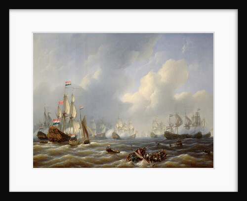 The Battle of Camperdown on 11th October 1797 by Petrus Johann Schotel