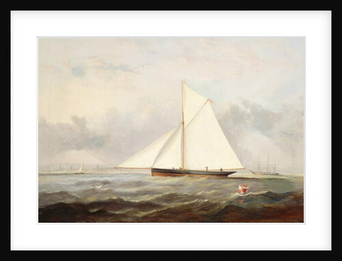 A Cutter Yacht off Ryde by Arthur Wellington Fowles