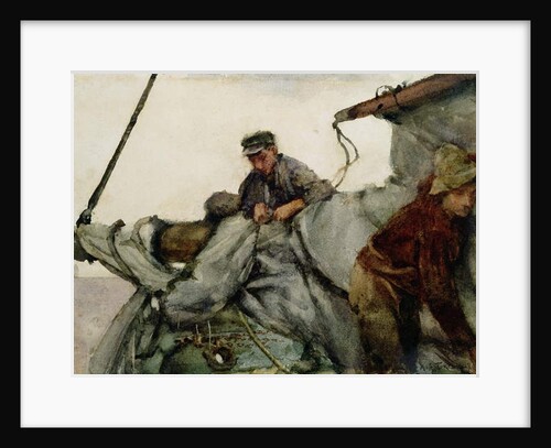 Working on the Sail, 1887 by Henry Scott Tuke