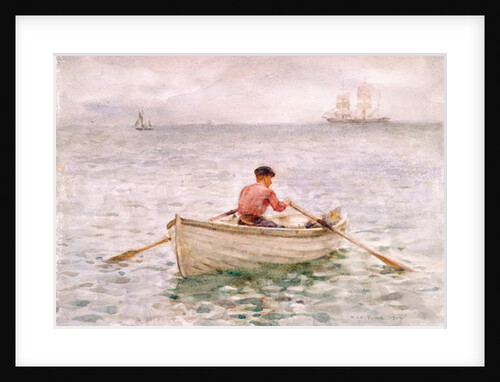 The Waterman and His Boat, 1921 by Henry Scott Tuke