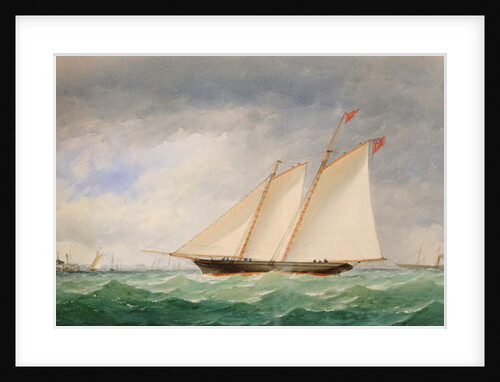 Schooner Yacht off Ryde, Isle of Wight by Charles Taylor