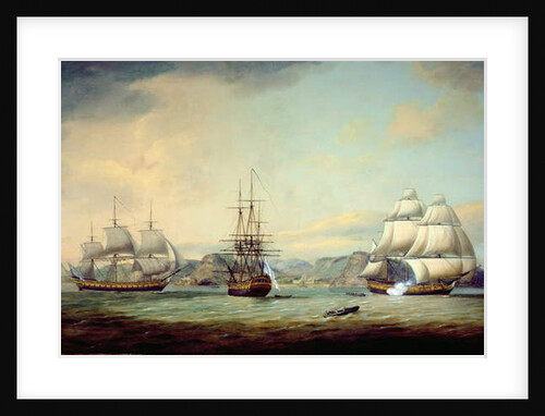 East Indiaman Ceres off St Helena, 1788 by Thomas Luny