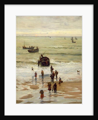 Fishing Boats Setting Out from Portel, 1872 by William Lionel Wyllie