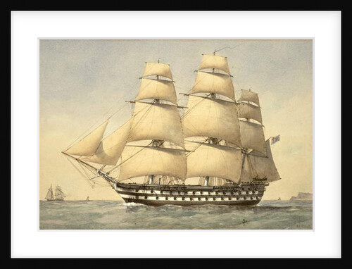 HMS Bellerophon off the Coast, 1875 by William Frederick Mitchell