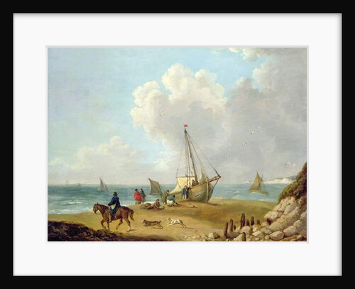 Fisherfolk Unloading their Catch in Freshwater Bay, Isle of Wight by George Morland
