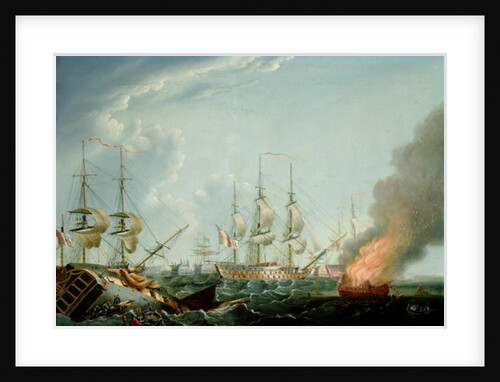 Morning after the Battle of the Nile by Robert Dodd