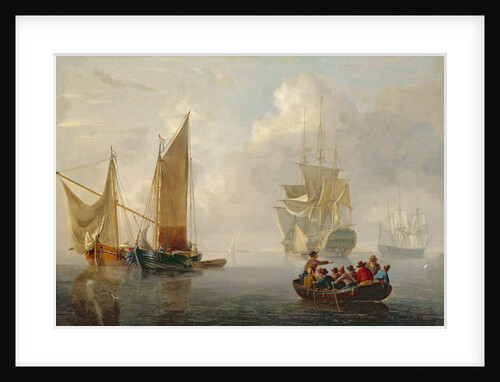Becalmed off a Dutch Coastline by Charles Martin Powell