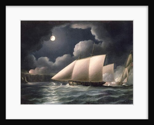 Smugglers & Revenue Cutter by Thomas Buttersworth