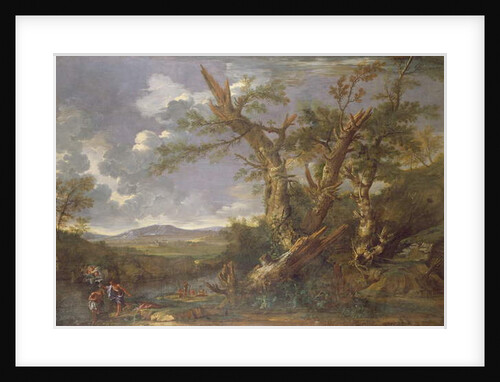 Landscape with the Baptism in the Jordan by Salvator Rosa