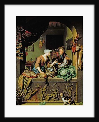 A Woman and a Fish Peddler, 1713 by Willem van Mieris