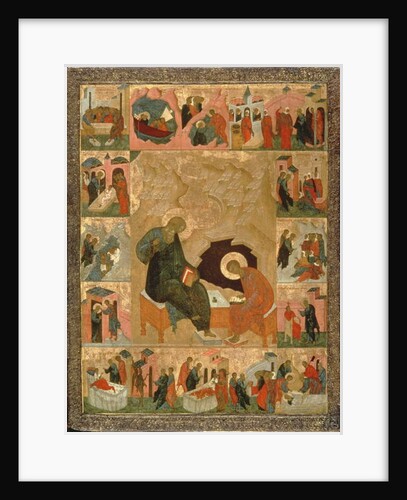 St. John the Evangelist and his Scribe, c.1500 by Russian School