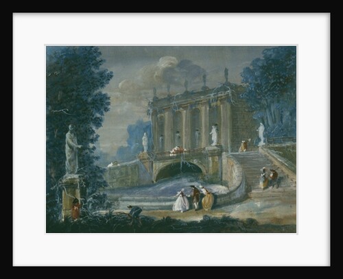 In the gardens of Palace Sanssouci, Potsdam, Prussia by German School