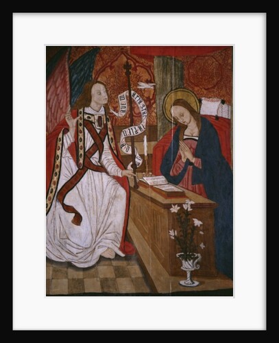 Annunciation, panel from the Church San Andres of Tortura, late 15th century-early 16th century by School Spanish