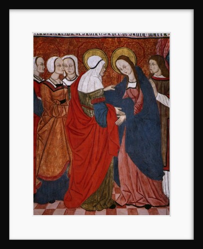 Visitation, panel from the Church San Andres of Tortura, late 15th century-early 16th century by School Spanish