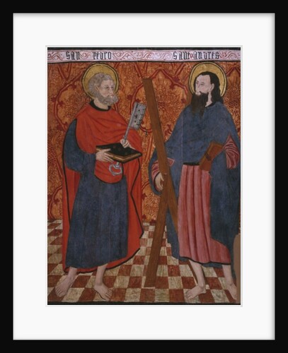 St. Peter and St. Andrew, panel from the Church San Andres of Tortura, late 15th century-early 16th century by School Spanish