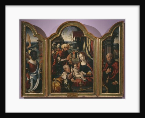 Adoration of the Magi, Epiphany Triptych, c.1540 by Pieter (studio of) Coecke van Aelst