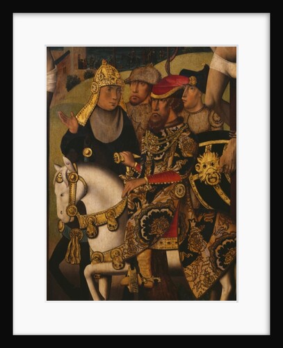 Passion Triptych, Crucifixion, central panel, detail by Master of St. Godelieve Legend