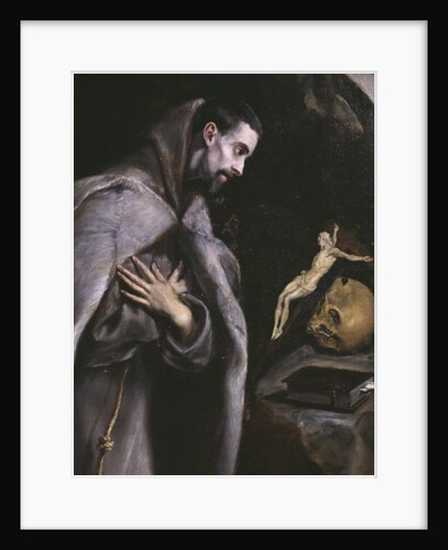 St. Francis meditating, c.1586-92 by El Greco