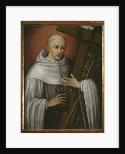 St. Bernard of Clairvaux carrying the instruments of the Passion by Spanish School