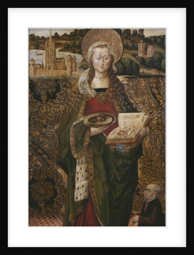Triptych, St. Lucy, left panel by Spanish & Flemish School