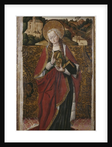 Triptych, St. Mary Magdalene, right panel by Spanish & Flemish School