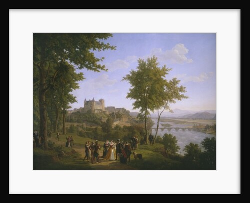 View of the royal castle of Pau where King Henri IV of France and Navarre was born on 13th December 1553 by Alexandre Louis Robert Millin du Perreux