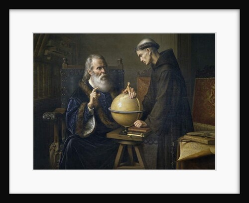 Galileo Galilei demonstrating his new astronomical theories at the University of Padua by Felix Parra
