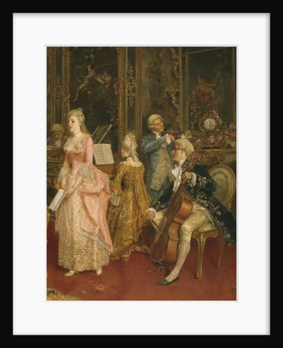 Concert at the time of Mozart, 1853 by Ettore Simonetti