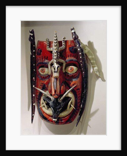 Mask of a deer used by the Mayo peoples of the Sonora and Sinalo States of Mexico for the Dance of the Deer or Pascola by School Mexican