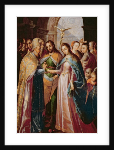 The Marriage of Mary and Joseph by Mexican School