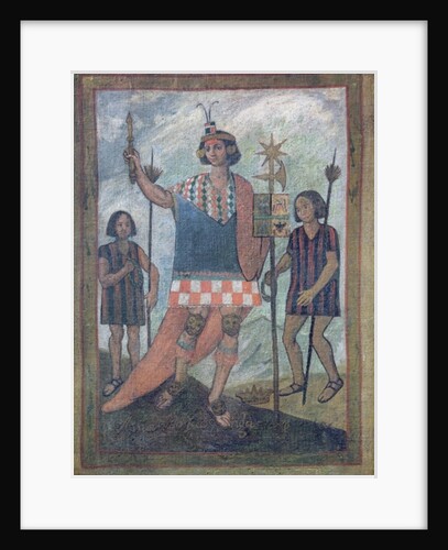 Inhabitants of the New World encountered by Christopher Columbus on his first voyage in 1492 by Spanish School