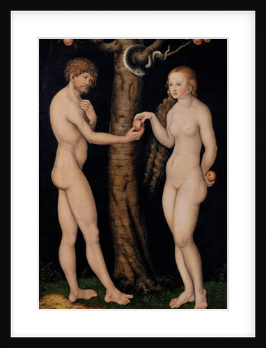 Adam and Eve in the Garden of Eden, c.1520-25 by Lucas the Elder Cranach