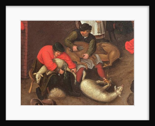 Shearing sheep and trimming pigs, c.1610 by Pieter the Younger Brueghel