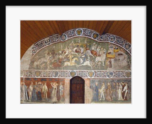 Scenes of a tournament and courtly life from the 'Casa d'Estate', 1388-1400 by Italian School