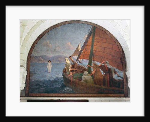 Christ walking on water, 1917 by Frederic Montenard