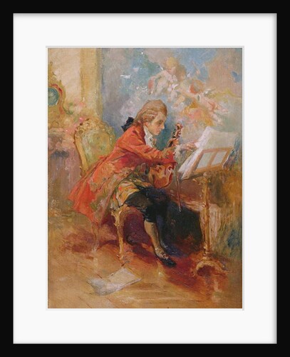Mozart playing the violin by Jean-Louis Ernest Meissonier