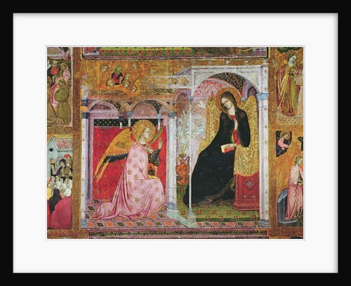 The Annunciation, fresco from the Porziuncola, 1393 by Ilario da Viterbo