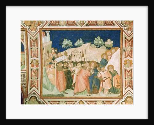 The betrayal and capture of Christ in the Garden of Gethsemane by Pietro Lorenzetti